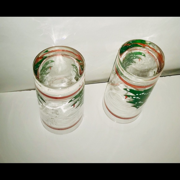 Two New Christmas Tree Drinking Glasses 6” High - Picture 8 of 16